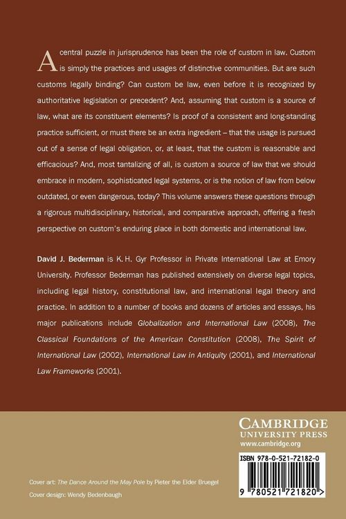 Produktbild: Custom as a Source of Law