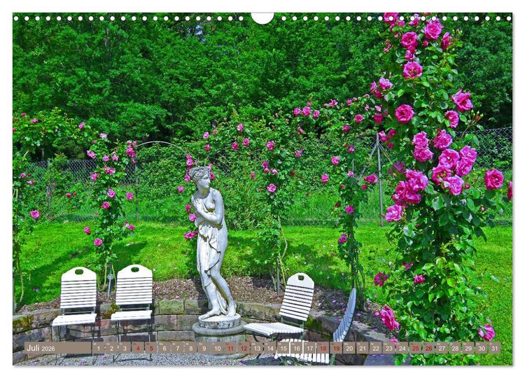 Produktbild: Rosengarten auf dem Beutig (Wandkalender 2026 DIN A3 quer), CALVENDO Monatskalender