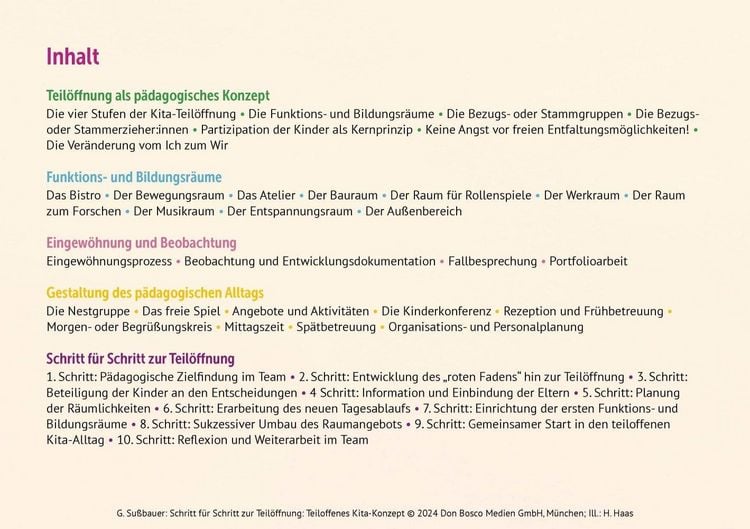 Produktbild: Schritt f&uuml;r Schritt zur Teil&ouml;ffnung: Teiloffenes Kita-Konzept