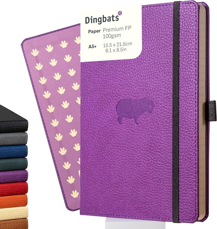 Produktbild: A5+ Purple Hippo Dotted