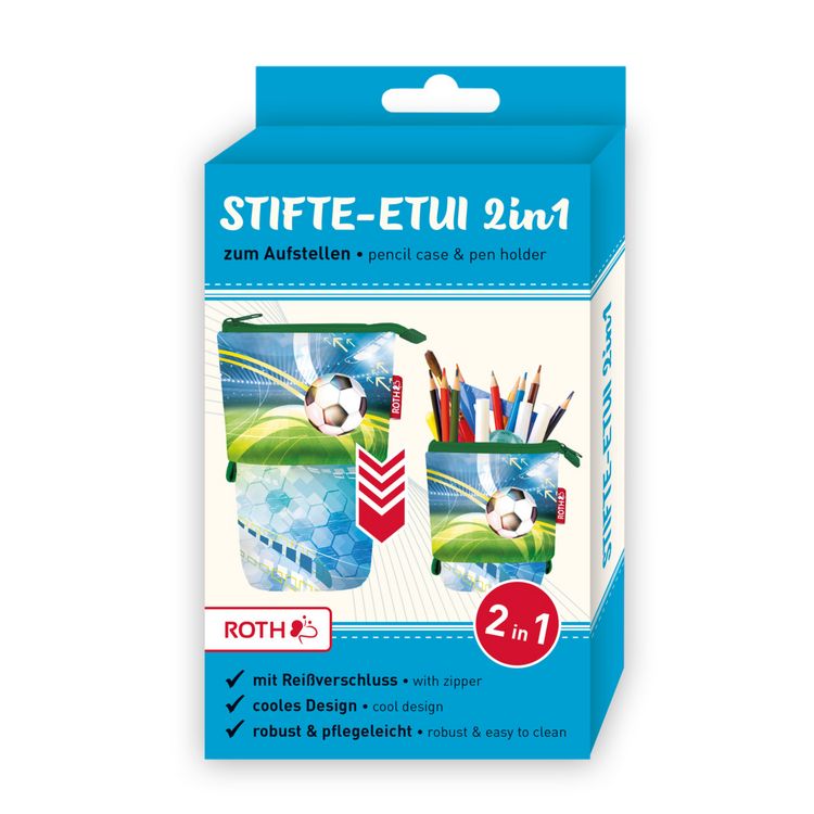 Produktbild: Stifte- Etui 2in1 Fu&szlig;ball