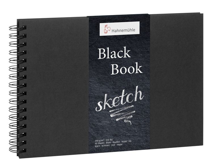 Produktbild: Hahnem&uuml;hle Papier Black Book, DIN A 5, 250 g/m&sup2;
