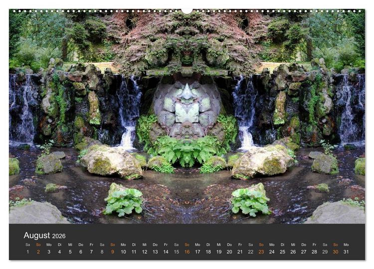 Produktbild: Spiegelwelten - Im Reich der Naturwesen (hochwertiger Premium Wandkalender 2026 DIN A2 quer), Kunstdruck in Hochglanz