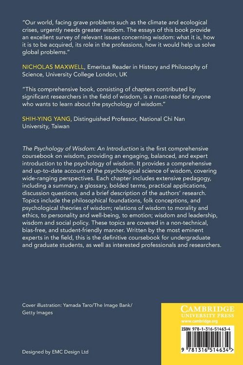 Produktbild: The Psychology of Wisdom