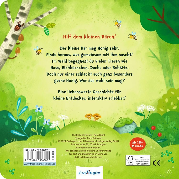 Produktbild: Meine Mitspiel-Pappe: Magst du mit mir Honig naschen?
