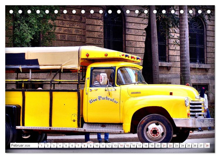 Produktbild: CHEVY POWER - Amerikanische Pickup Trucks in Kuba (Tischkalender 2026 DIN A5 quer), CALVENDO Monatskalender