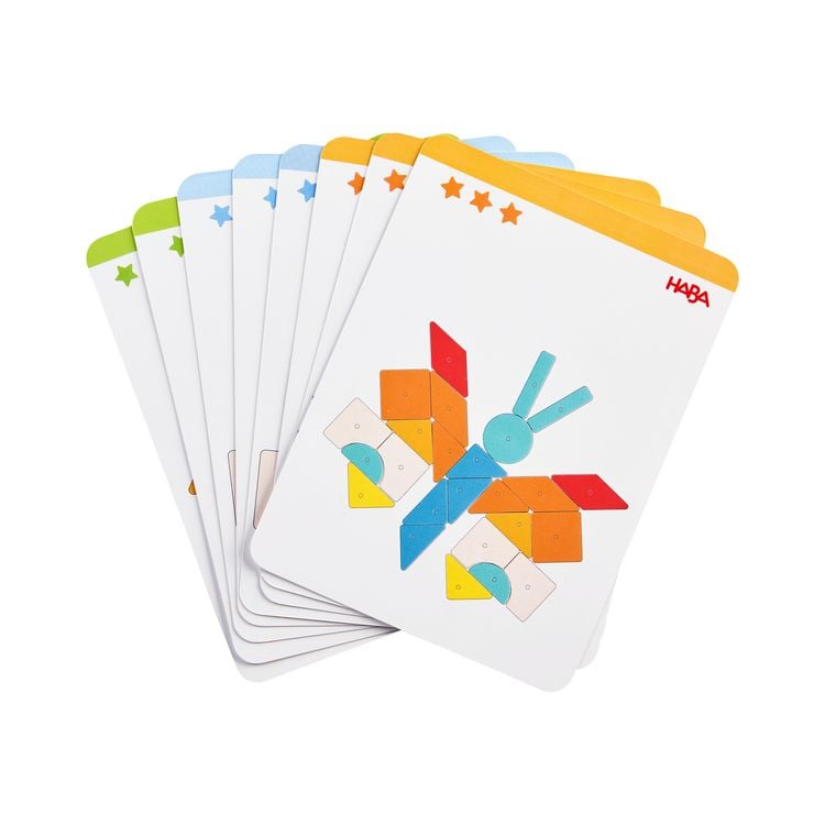 Produktbild: HABA 2013791001 - Hammer-Nagelspiel Geo-Formen, 60-teilig, Lernspiel