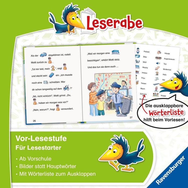 Leserabe Vor-Lesestufe - Polizeigeschichten