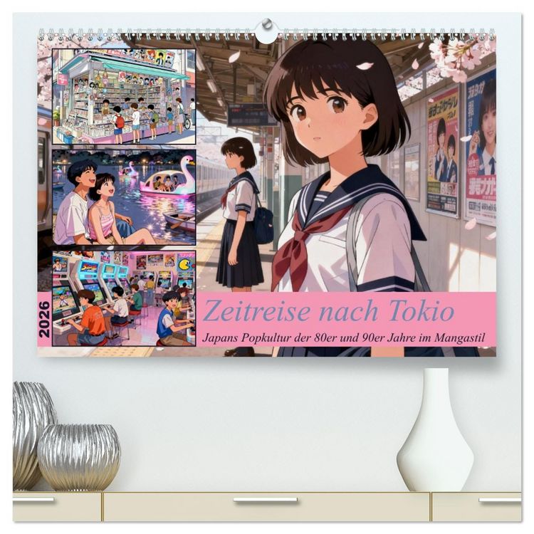 Produktbild: Zeitreise nach Tokio (hochwertiger Premium Wandkalender 2026 DIN A2 quer), Kunstdruck in Hochglanz