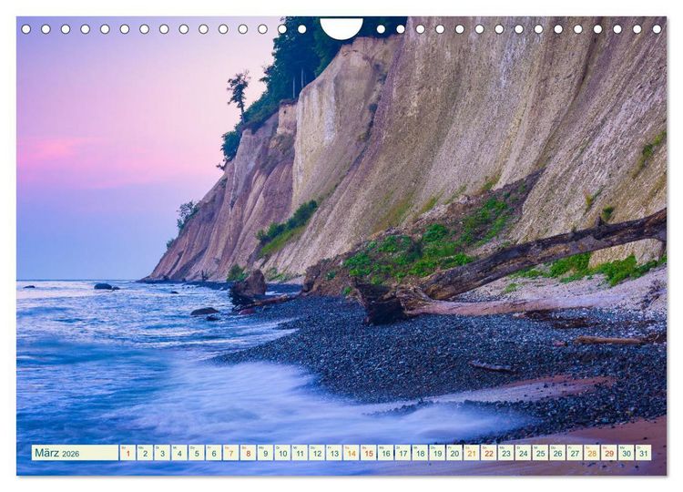 Produktbild: Insel R&uuml;gen - Malerische Kreidek&uuml;ste (Wandkalender 2026 DIN A4 quer), CALVENDO Monatskalender
