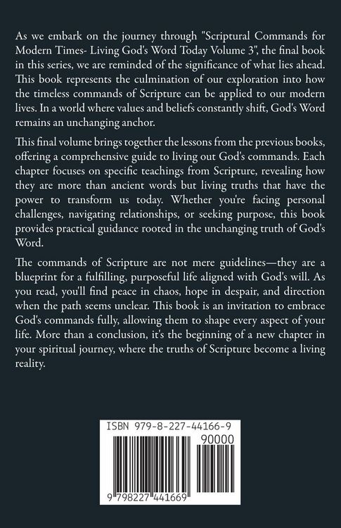 Produktbild: Scriptural Commands for Modern Times Living God's Word TodayVolume3