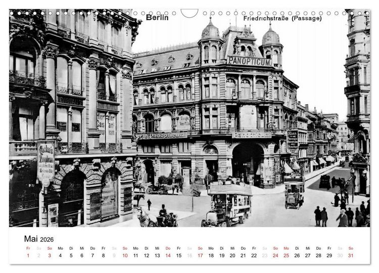 Produktbild: Gr&uuml;&szlig;e aus dem alten Berlin (Wandkalender 2026 DIN A3 quer), CALVENDO Monatskalender