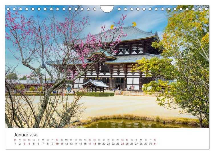 Produktbild: Tempel in Japan (Wandkalender 2026 DIN A4 quer), CALVENDO Monatskalender