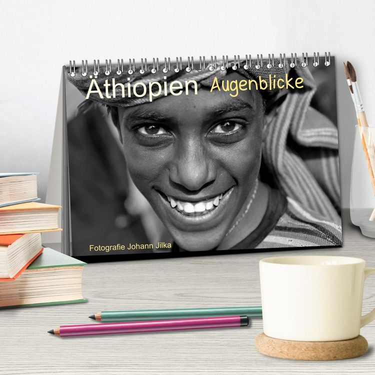 Produktbild: &Auml;thiopien Augenblicke (Tischkalender 2026 DIN A5 quer), CALVENDO Monatskalender