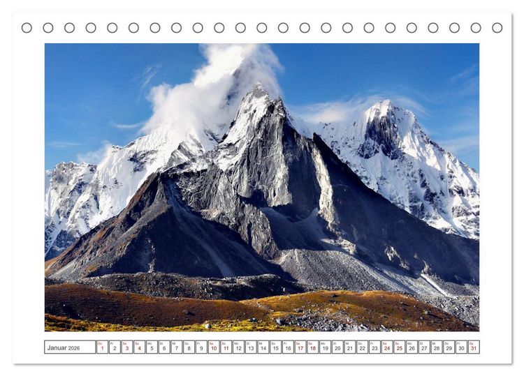 Produktbild: Himalaya - Bergparadies (Tischkalender 2026 DIN A5 quer), CALVENDO Monatskalender