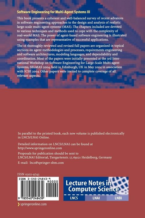 Produktbild: Software Engineering for Multi-Agent Systems III
