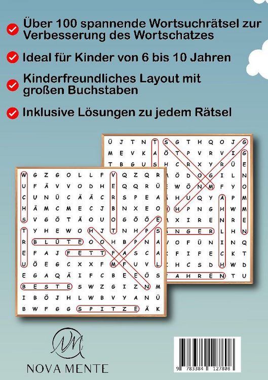 Produktbild: Wortsuchr&auml;tsel f&uuml;r Kinder ab 6 Jahren