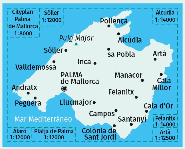 Produktbild: KOMPASS Wanderkarte 230 Mallorca 1:75.000