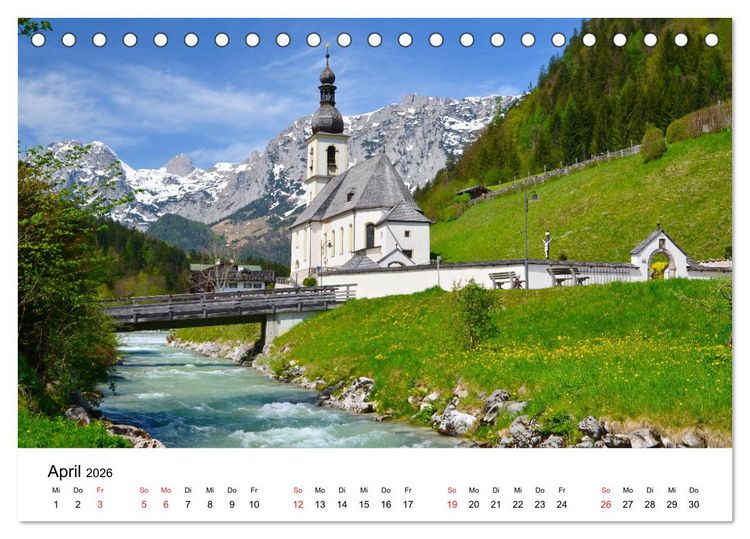 Produktbild: Im Land des K&ouml;nigssees (Tischkalender 2026 DIN A5 quer), CALVENDO Monatskalender