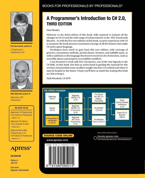 Produktbild: A Programmer's Introduction to C# 2.0