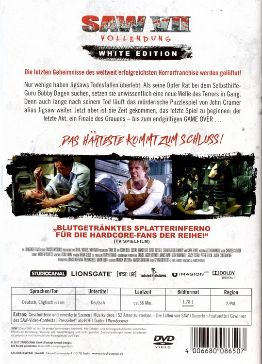 Produktbild: Saw VII - Vollendung - White Edition