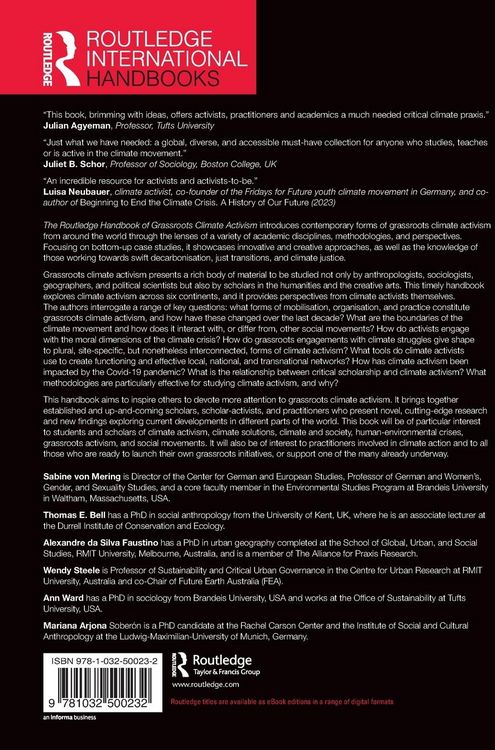 Produktbild: The Routledge Handbook of Grassroots Climate Activism