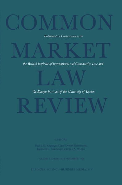 Produktbild: Common Market Law Review