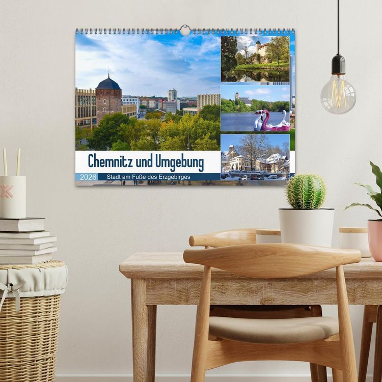 Produktbild: Chemnitz und Umgebung (Wandkalender 2026 DIN A3 quer), CALVENDO Monatskalender