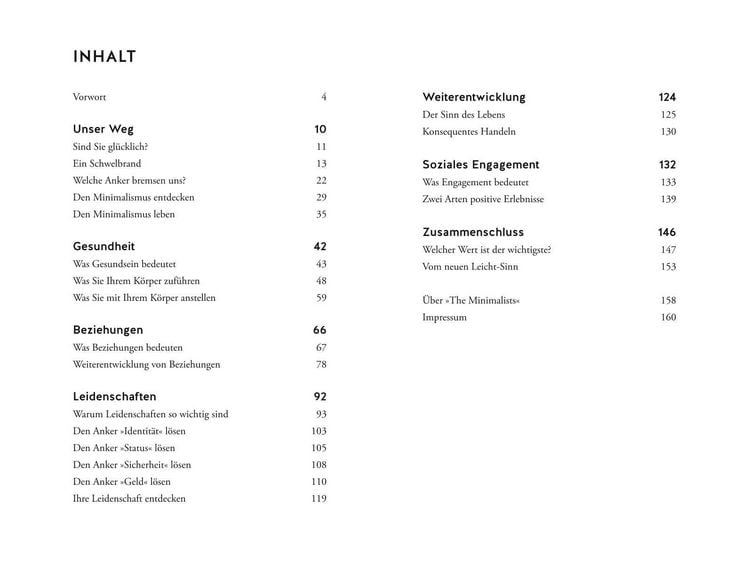 Produktbild: Minimalismus