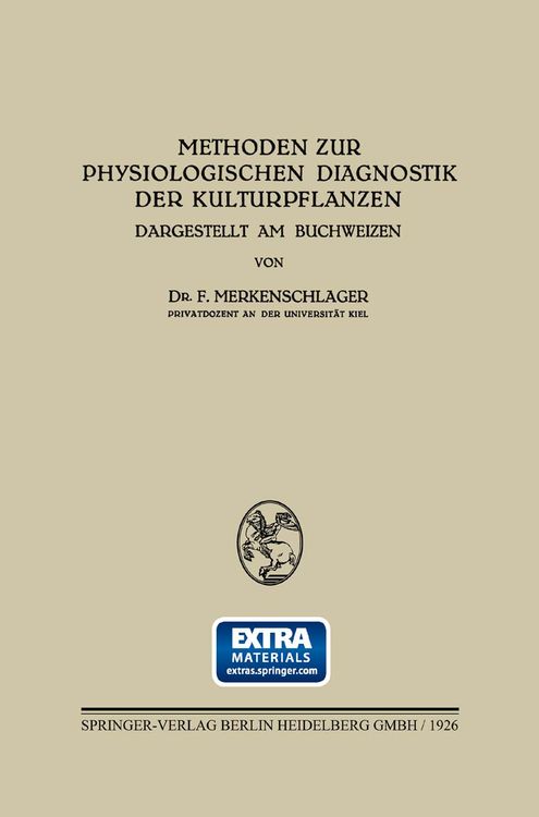 Produktbild: Methoden zur Physiologischen Diagnostik der Kulturpflanzen