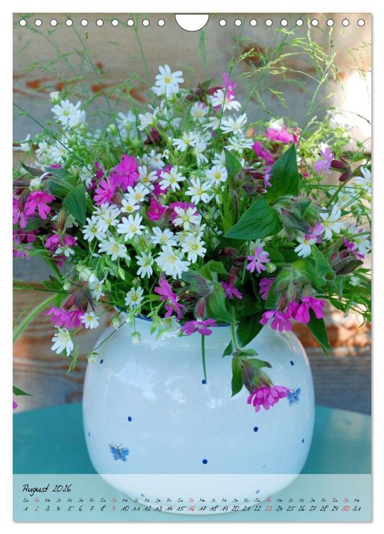 Produktbild: Blumenstr&auml;u&szlig;e aus Garten, Feld und Wald (Wandkalender 2026 DIN A4 hoch), CALVENDO Monatskalender