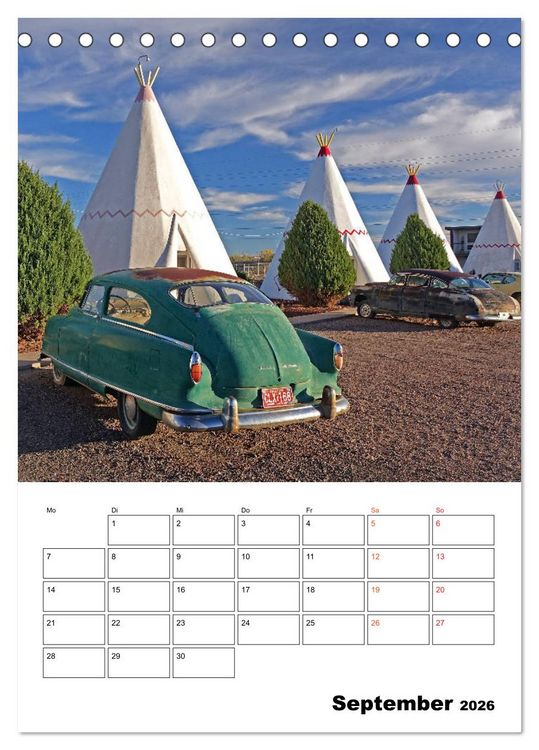 Produktbild: AMERIKA RUNDREISE Bildsch&ouml;n und Aufregend. (Tischkalender 2026 DIN A5 hoch), CALVENDO Monatskalender