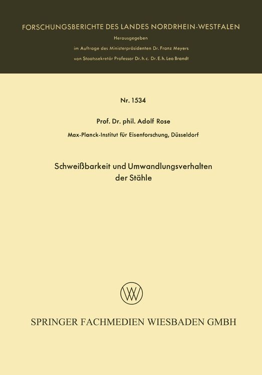 Produktbild: Schwei&szlig;barkeit und Umwandlungsverhalten der St&auml;hle