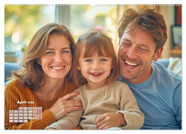 Produktbild: Gl&uuml;ckliche Momente des Lebens (Wandkalender 2026 DIN A2 quer), CALVENDO Monatskalender