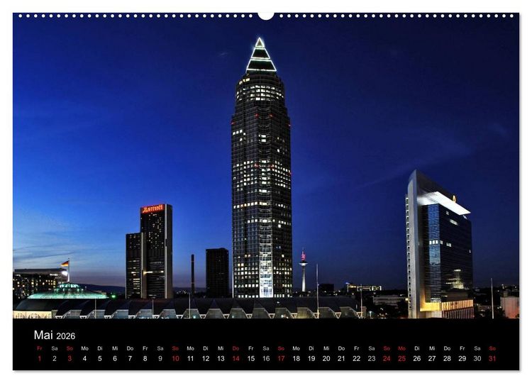 Produktbild: Frankfurt am Main (hochwertiger Premium Wandkalender 2026 DIN A2 quer), Kunstdruck in Hochglanz