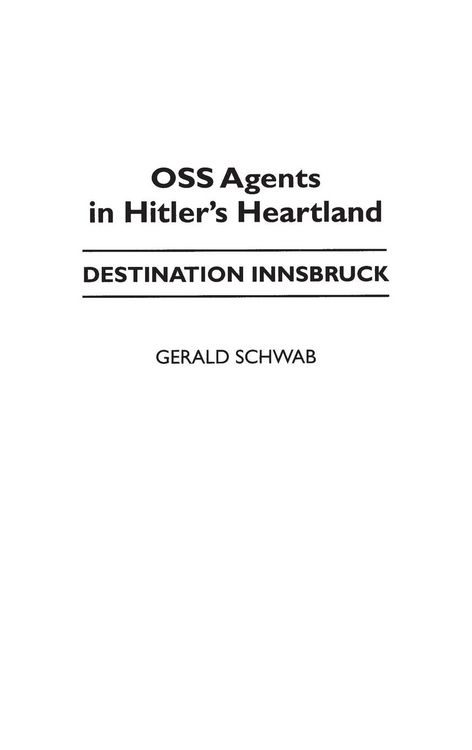 Produktbild: OSS Agents in Hitler's Heartland