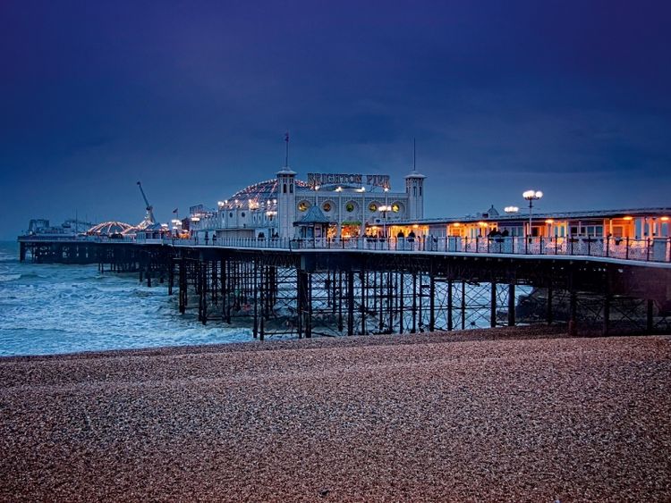 Produktbild: CALVENDO Puzzle Brighton Pier | 1000 Teile Lege-Gr&ouml;&szlig;e 64x48cm Foto-Puzzle f&uuml;r gl&uuml;ckliche Stunden