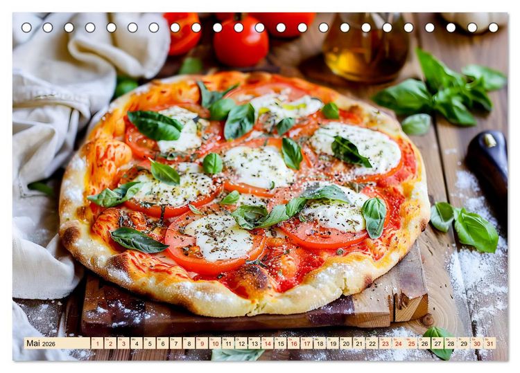 Produktbild: Alles Tomate oder was?! - Herzhafte Speisen rund um die Tomate (Tischkalender 2026 DIN A5 quer), CALVENDO Monatskalender