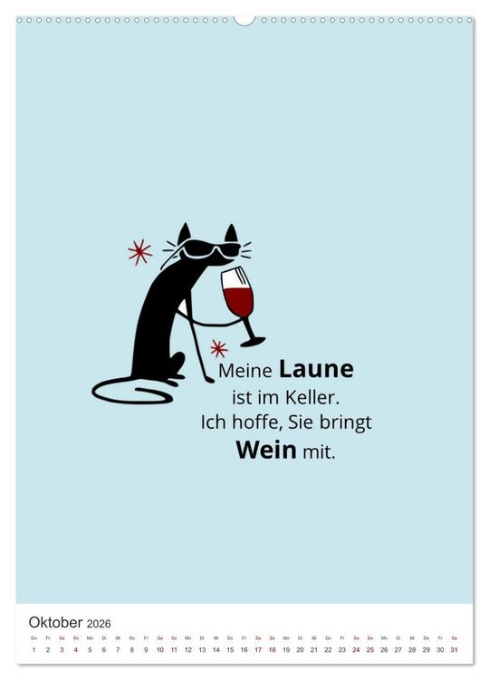 Produktbild: TRINKSPR&Uuml;CHE rund um Bier, Wein und Co. &hellip; (hochwertiger Premium Wandkalender 2026 DIN A2 hoch), Kunstdruck in Hochglanz