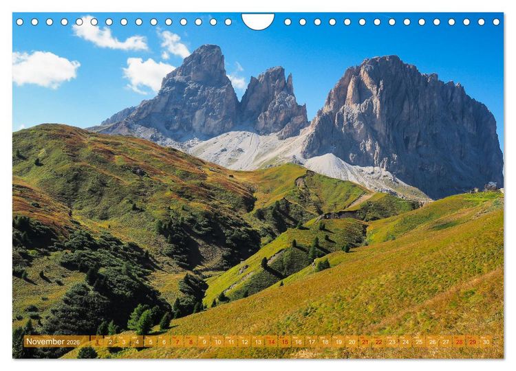 Produktbild: Fascinating Dolomite Alps (Wall Calendar 2026 DIN A4 landscape), CALVENDO 12 Month Wall Calendar