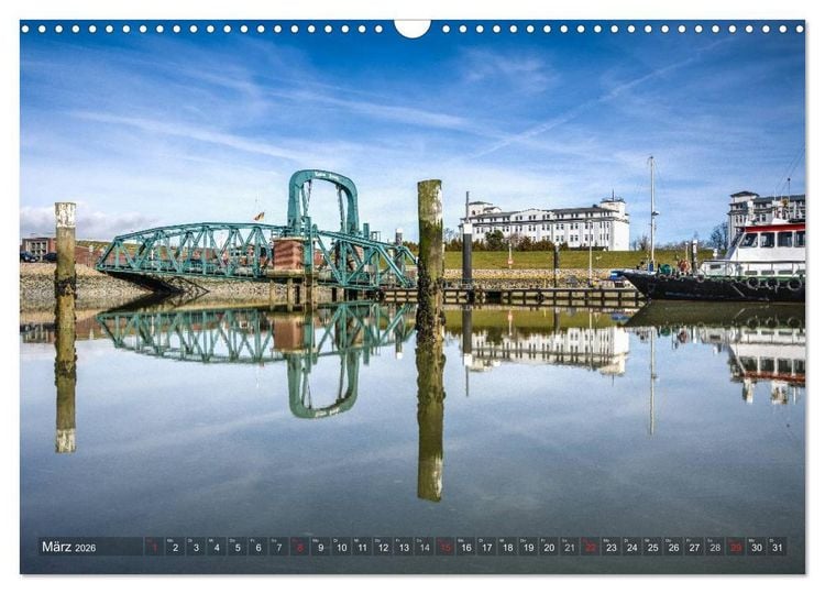 Produktbild: Wilhelmshaven - Impressionen aus der Hafenstadt (Wandkalender 2026 DIN A3 quer), CALVENDO Monatskalender