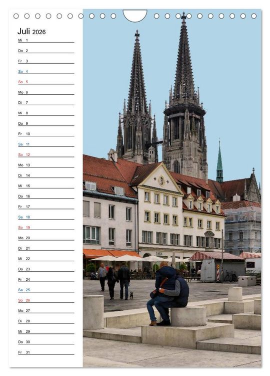 Produktbild: Regensburg - Ansichtssache (Wandkalender 2026 DIN A4 hoch), CALVENDO Monatskalender