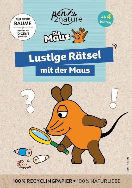 Produktbild: Lustige R&auml;tsel mit der Maus. Bunter R&auml;tselblock f&uuml;r Kinder ab 4 Jahren