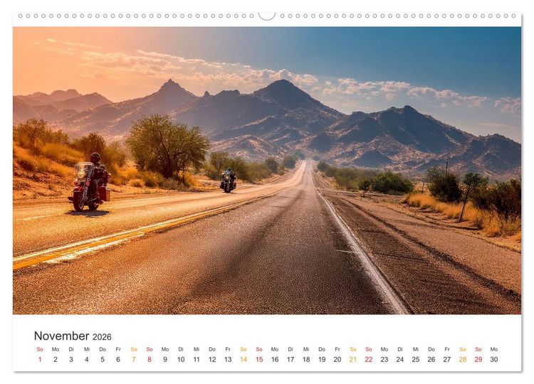 Produktbild: Zeitreise auf Asphalt (hochwertiger Premium Wandkalender 2026 DIN A2 quer), Kunstdruck in Hochglanz