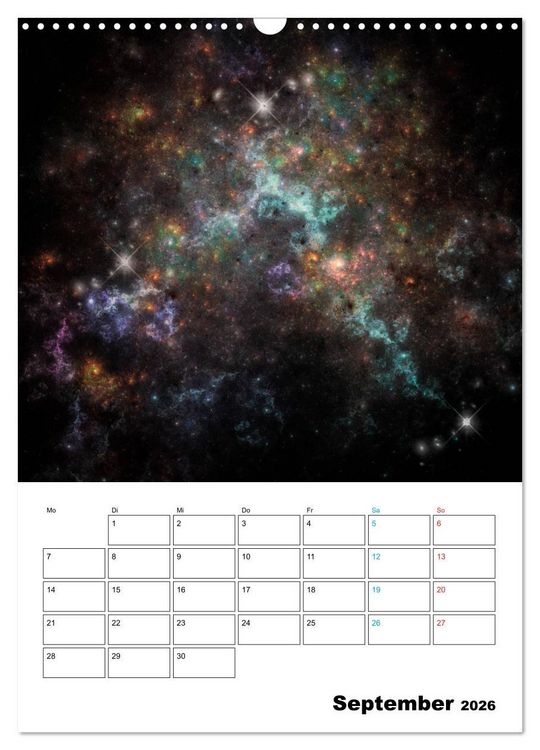 Produktbild: Im Weltraum (Wandkalender 2026 DIN A3 hoch), CALVENDO Monatskalender