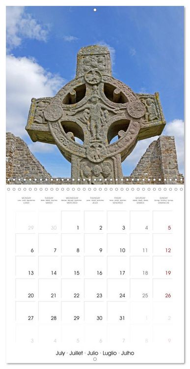 Produktbild: Celtic Crosses in Ireland (Wall Calendar 2026 12 &times; 12 Inch) CALVENDO 12 Month Wall Calendar