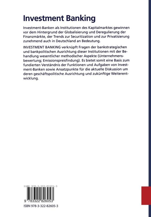 Produktbild: Investment Banking
