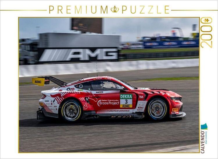 Produktbild: CALVENDO Puzzle Ford Mustang GT3, Haupt Racing Team, Car Nr. 3 | 2000 Teile Lege-Gr&ouml;&szlig;e 90x67cm Foto-Puzzle f&uuml;r gl&uuml;ckliche Stunden