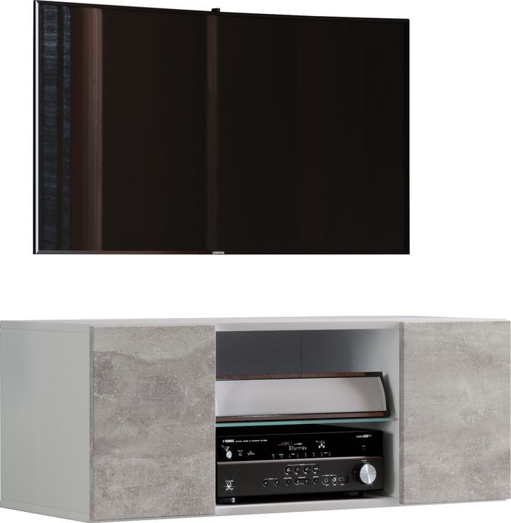 Produktbild: TV Wand H&auml;nge Lowboard Fernsehschrank Jusa 115