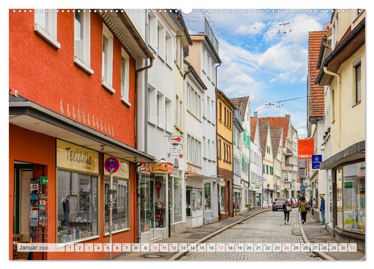 Produktbild: Reutlingen Impressionen (Wandkalender 2026 DIN A2 quer), CALVENDO Monatskalender